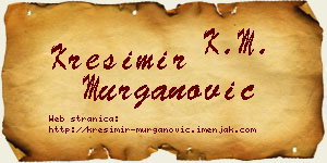 Krešimir Murganović vizit kartica
